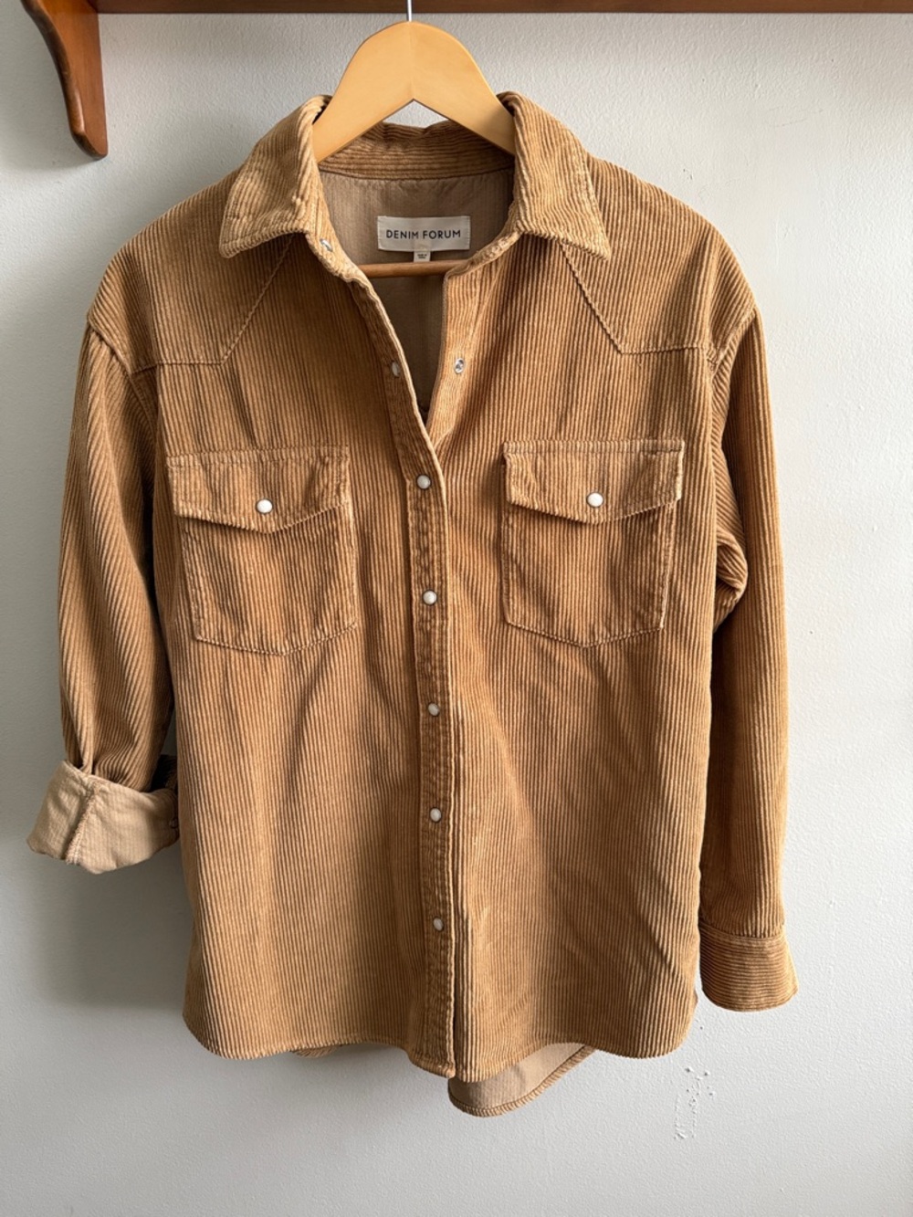 Aritzia Denim Forum The Nina Corduroy Western Shirt